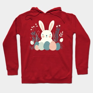 Nordic style Easter Bunny and Eggs Hoodie